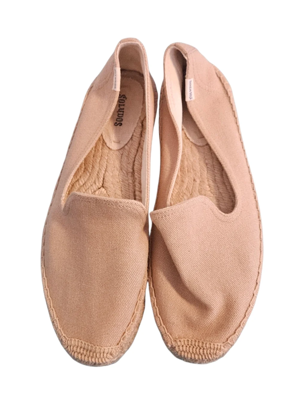 Soludos Smoking Slip On Canvas Espadrille Flats Size 10